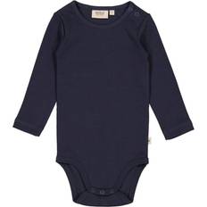 Wheat Langarmbody Plain - Midnight