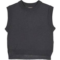 Wheat 86 Paidat Wheat Knit Cuba Vest - Black Granite