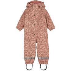 Kuling Douglas Lined Recycled Floral Rain Coverall - Desert Pink