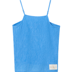 Calvin Klein Overdele Børnetøj Calvin Klein pige top "CRINKLE" Blue Rush