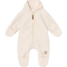 6-9M Fleece Overalls Children's Clothing Mini A Ture Adel Suit - White Swan (1230202216-300)