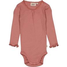 Børnetøj Wheat Old Rose Rib Lace Body mdr