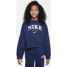 Nike Blue Sweatshirts Nike Sportswear Fleece Crewneck - Navy