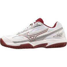 Rosa Racketsportskor Mizuno Breakshot CC White/Cabernet