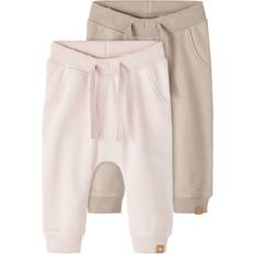 Name It Pantalón 'Takki' - Beige Oscuro/Rosa Pastel