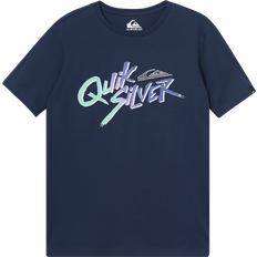 T shirt blå navy Quiksilver T-shirt Signature Move Navy år (140) T-Shirt