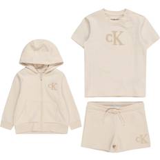 Calvin Klein Øvrige sæt Calvin Klein Cardigan T-shirt Shorts - Whitecap Gray