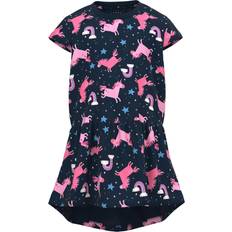 Unicorn klänning Barnkläder Name It Vigga Dress - Dark Sapphire/Unicorn (13215107)