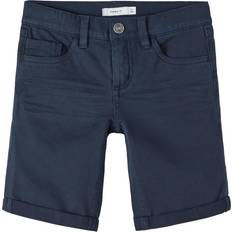 Børnetøj Name It Slim Fit Twill Shorts - Dark Sapphire