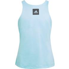 Adidas L Tank Tops Adidas Girl's ParisTennis Y-Tank Top - Pulse Aqua/Black