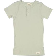 MarMar Copenhagen Ribbed T-Shirt - White Sage/Green