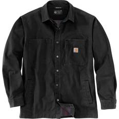 Carhartt fleece Carhartt Fleece Lined Snap Front Shirt - Black