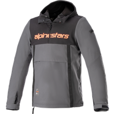 Alpinestars Sherpa Hoodie Textiljacke - Schwarz/Grau/Neon-Rot