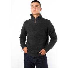 Fuza Wool Sweater m. lynlås, Merinould, Nyhavn, Coal, Fuza