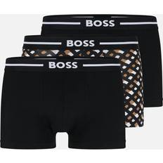 HUGO BOSS Beige Men's Underwear HUGO BOSS Pack Trunks, Black