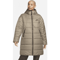 Nike parkas dam Nike Parkas med huva och syntetfoder Sportswear Therma-FIT Repel för kvinnor Grå