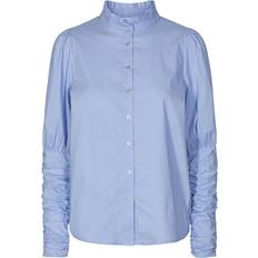 Co'Couture Dame Tøj Co'Couture skjorte Sandy Poplin Puff pale blue