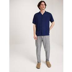 Selected SLH172-SLIMTAPE BRODY LINEN PANT - Blu