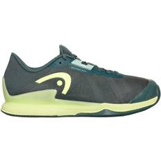 Quick Lacing System Racket Sport Shoes Head Sprint Pro 3.5 Clay Tennis Shoes - Forest Green/Light Green