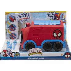 Spider-Man Toy Vehicles Jazwares Marvel Spidey Amazing Friends Web Spining Hauler