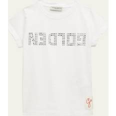 Oro Camisetas T-shirt Rhinestone Crystal Logo