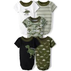 The Children's Place Baby's Dino Bodysuit 5-pack - Oregano