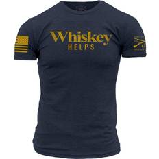 T-shirts Grunt Style Men's Whiskey Helps T-Shirt - Midnight Navy