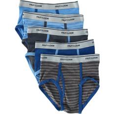 Cotton Underpants Fruit of the Loom Boy's Fashion Briefs Underwear (5 Pack) Solid