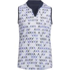 Adidas L Polo Shirts Adidas HEAT.RDY Printed Sleeveless Polo Shirt Collegiate Navy Kids