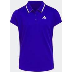 Adidas Kid's Textured Polo Shirt - Lucid Blue (HS9619)