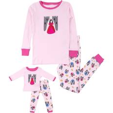 Long Sleeves Pajamases Leveret Girls Girl And Doll Princess Pajama Set Princess