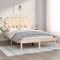vidaXL Estructura De Cama De Madera Maciza 120x200 cm - Marrón
