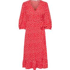 Rouge Robes Only Robe Cache-céur Imprimé 3/4 Cache-cé - Rouge