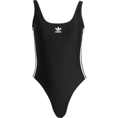 Bianco - Donna Costumi da bagno Adidas Adicolor 3-Stripes Swimsuit - Black/White