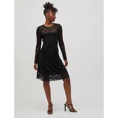 Vila Vikalila L/S Lace Dress - Black