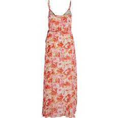 Vila Floral Wrap Maxi Dress Sleeveless VNeck - Multicolor