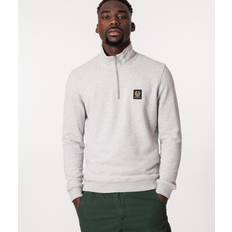 Silver Clothing Belstaff Cotton Fleece Old Silver Heather Sweatshirt - Old Silver Heather