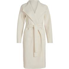 Dame - Hvid Frakker Vila Juice Coat - Elfenben