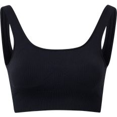 Ribbed Seamless Bra - Black