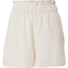 JDY High Waist Regular Fit Paperbag Shorts - Beige