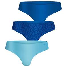 Björn Borg Blåa Trosor Björn Borg Performance Thong 3-pack - Blue/Lightblue