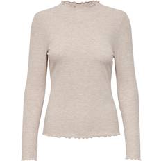 Viskose T-Shirts Only Emma T-Shirt - Beige