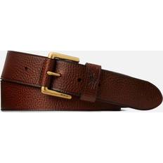 Ralph lauren bælte Polo Ralph Lauren Lysebrunt bælte kornlæder med ponylogo Tan