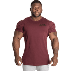 Gasp Hauts Gasp Classic Tap Tee Maroon Male Camiseta de manga corta Fitness Morado