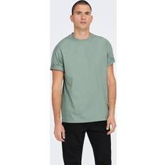 Turkosa T-shirts Only & Sons Avslappnad O-ringning T-shirt