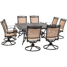 8 piece patio dining sets Hanover Fontana 9-Piece Patio Dining Set