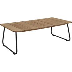 Noir Tables Basses d'Extérieur Brafab Nolli Beistelltisch 140 x 70 Black/Teak