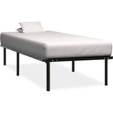 90cm - Metall Sängramar vidaXL svart metall Sängram
