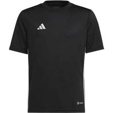 Mädchen - Schwarz T-Shirts Adidas Junior Tabela 23 Shirt - Black/White (H44535)