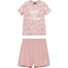 Mädchen Schlafanzüge Hummel Carol Night Pyjama - Rosa